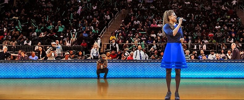 Traciana Graves en conférence à Madison Square Garden